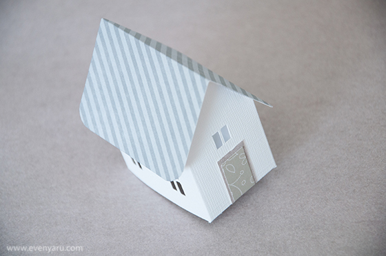 House Pop Up Card // tutorial // evenyaru.com 