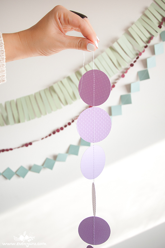 DIY Paper Garland | www.evenyaru.com