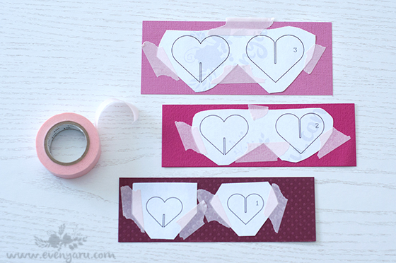 Hearty hearts pop-up card DIY // www.evenyaru.com