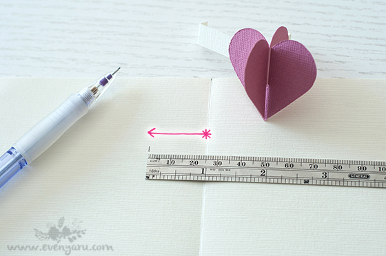 Hearty hearts pop-up card DIY // www.evenyaru.com