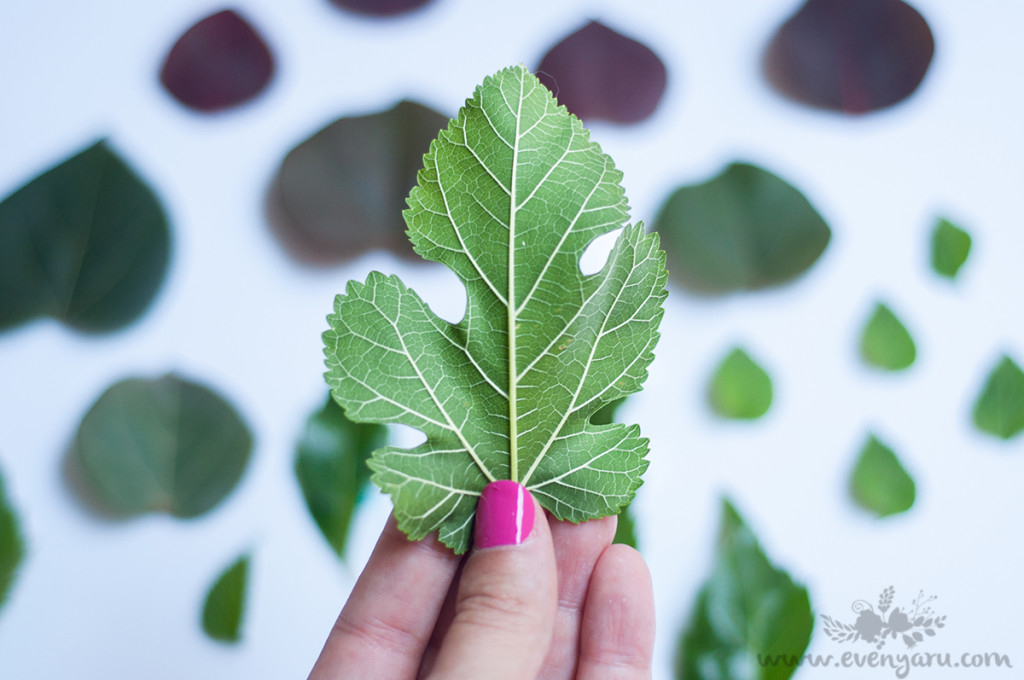 DIY Cement Leaves gift tag // evenyaru.com