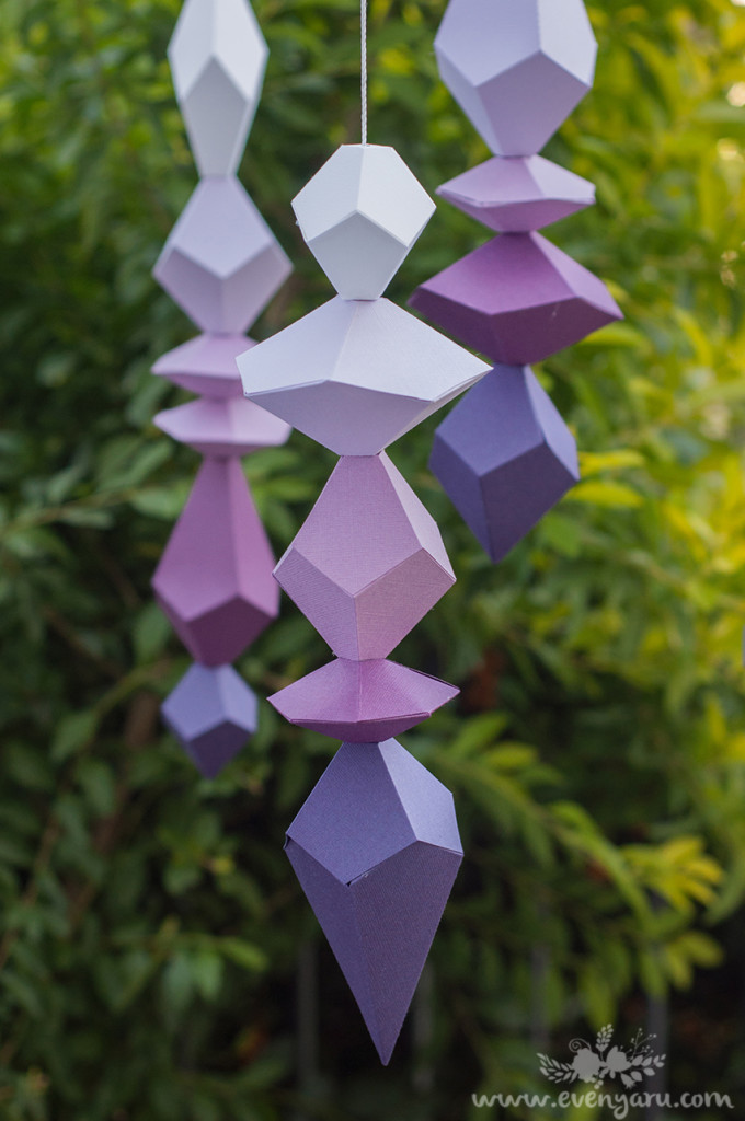 DIY Paper polyhadrons // evenyaru.com