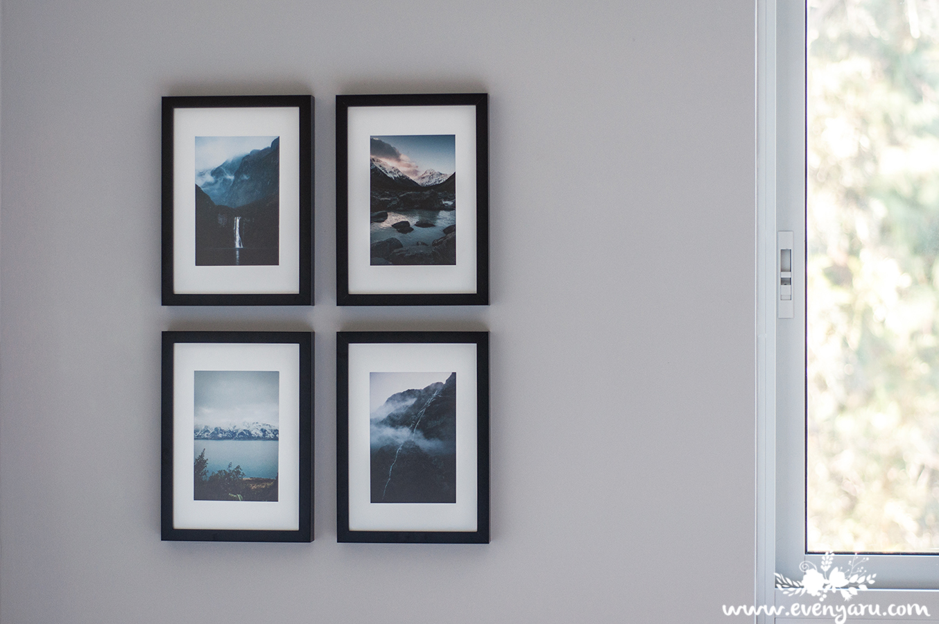 DIY photo gallery wall // www.evenyaru.com