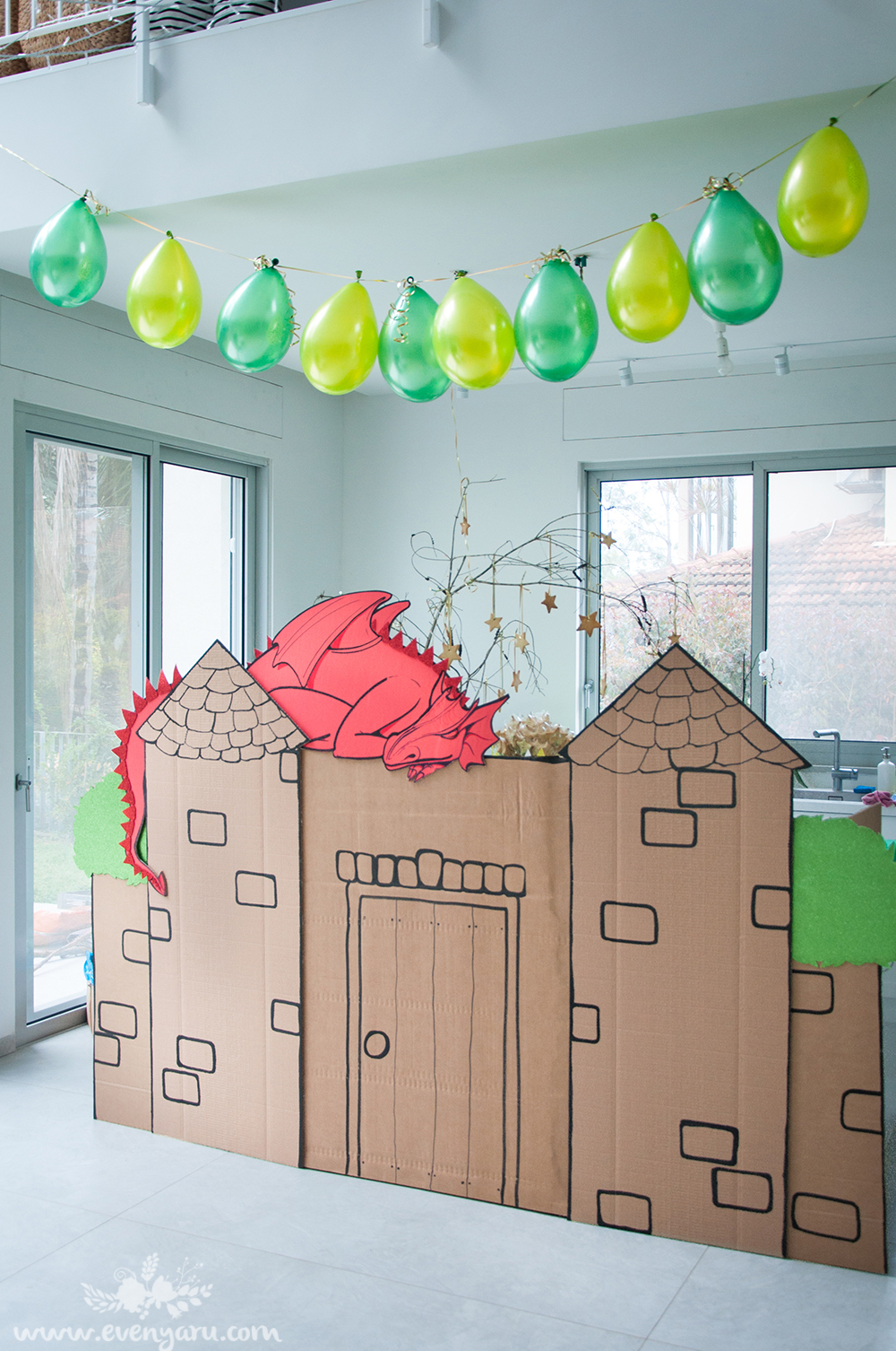 cardboard castle birthday