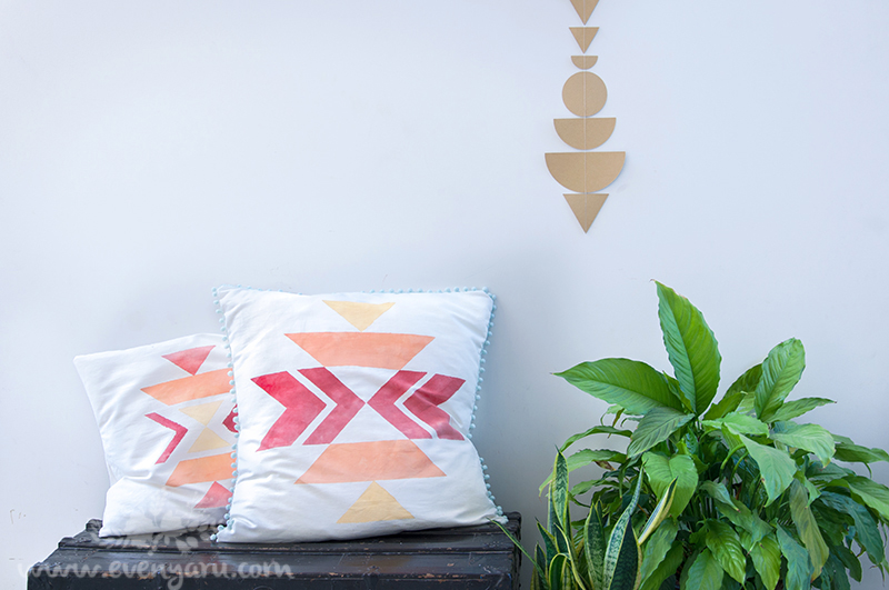 DIY Navajo-style cushion