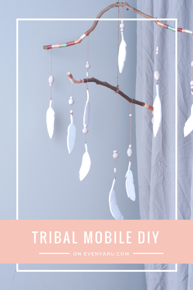 DIY tribal mobile for a nursery