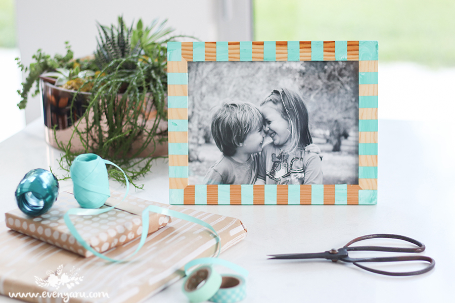 an easy tutorial for a beautiful picture frame