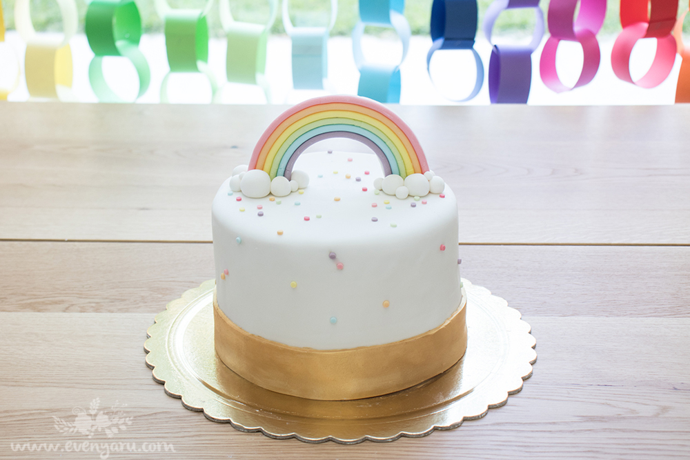 Rainbow birthday cake